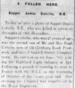 SAPPER JAMES COLVILLE