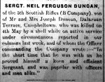 Lance Sergeant NEIL DUNCAN