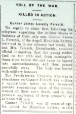 GUNNER JAMES FERRETTI