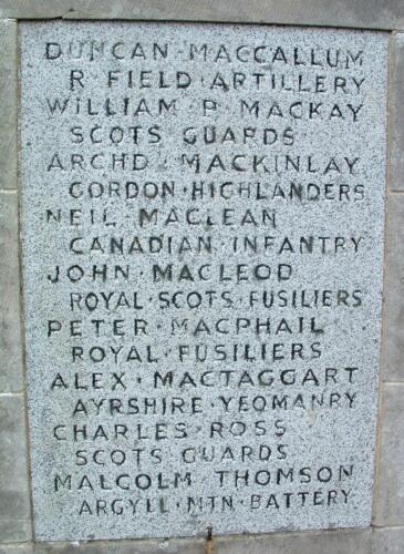 Clachan War Memorial